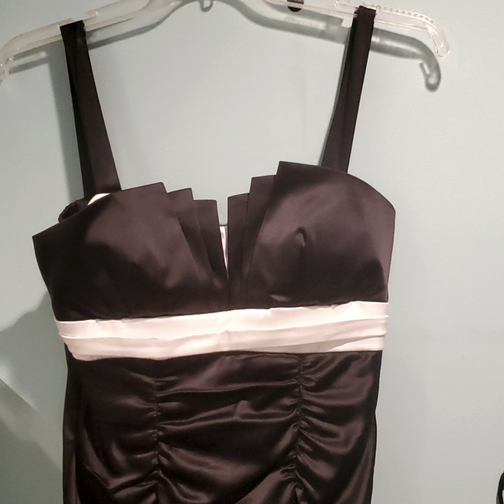 Juniors Black and White Cocktail Dress